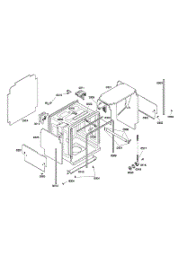 Tub / Trim parts for Bosch Dishwasher SHU66C05UC/23 from AppliancePartsPros.com