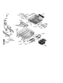Racks parts for Bosch Dishwasher SHU66C06UC/14 (FD8211) from AppliancePartsPros.com