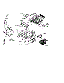 Racks parts for Bosch Dishwasher SHU66C07UC/14 (FD8211) from AppliancePartsPros.com