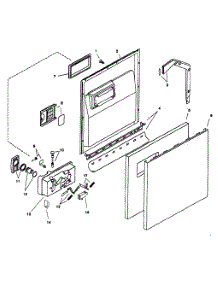 Door Assy parts for Bosch Dishwasher SHU6805UC/11 from AppliancePartsPros.com