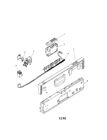 Fascia Panel parts for Bosch Dishwasher SHU9905UC/06 (FD 7905-7912) from AppliancePartsPros.com