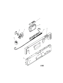 Fascia Panel parts for Bosch Dishwasher SHU9915UC/11 (FD 8002-8003) from AppliancePartsPros.com