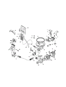 Component Assemblies parts for Bosch Dishwasher SHU9916UC/11 (FD 8002-8003) from AppliancePartsPros.com