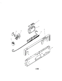 Fascia Panel parts for Bosch Dishwasher SHV4303UC/06 (FD 7712-8002) from AppliancePartsPros.com