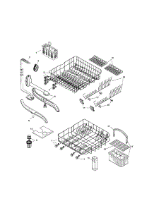 Racks parts for Bosch Dishwasher SHV4303UC/06 (FD 7712-8002) from AppliancePartsPros.com