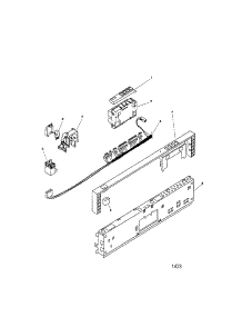 Fascia Panel parts for Bosch Dishwasher SHV4303UC/11 (FD8002-8003) from AppliancePartsPros.com