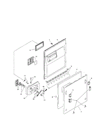 Door Assembly parts for Bosch Dishwasher SHV4303UC/12 (FD 8003) from AppliancePartsPros.com