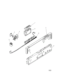 Fascia Panel parts for Bosch Dishwasher SHV4803UC/06(FD7712-7812,7905-7907) from AppliancePartsPros.com