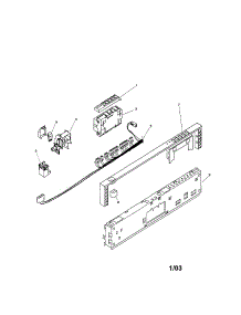 Fascia Panel parts for Bosch Dishwasher SHV4803UC/07(FD7812-7905,7907-8010) from AppliancePartsPros.com