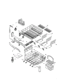 Racks parts for Bosch Dishwasher SHV4803UC/07(FD7812-7905,7907-8010) from AppliancePartsPros.com