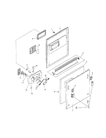 Door Assembly parts for Bosch Dishwasher SHV6803UC/12 (FD 8105) from AppliancePartsPros.com