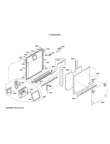 Door / Dispenser parts for Bosch Dishwasher SHVM78Z53N/01 from AppliancePartsPros.com