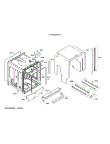 Tub / Trim parts for Bosch Dishwasher SHVM78Z53N/01 from AppliancePartsPros.com