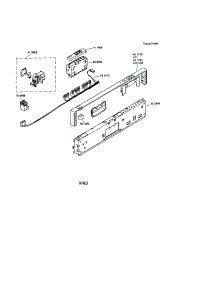 Fascia Panel parts for Bosch Dishwasher SHX33A02UC/14 (FD8211) from AppliancePartsPros.com