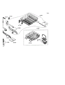 Racks parts for Bosch Dishwasher SHX33A02UC/14 (FD8211) from AppliancePartsPros.com
