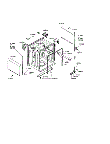 Tank Assembly parts for Bosch Dishwasher SHX33A06UC/14 (FD8211) from AppliancePartsPros.com
