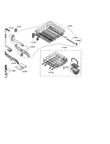 Racks parts for Bosch Dishwasher SHX33A06UC/14 (FD8211) from AppliancePartsPros.com