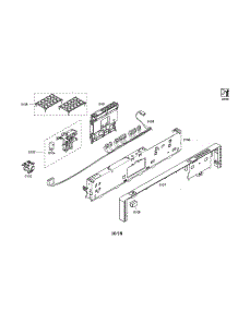 Controller Unit / Facia Panel parts for Bosch Dishwasher SHX45P05UC/58 from AppliancePartsPros.com