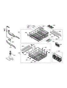 Spray Arms / Racks parts for Bosch Dishwasher SHX45P05UC/58 from AppliancePartsPros.com