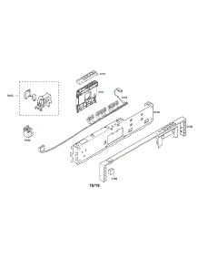 Facia Panel / Control Module parts for Bosch Dishwasher SHX46A06UC/26 from AppliancePartsPros.com