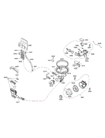 Sump / Heater / Water Inlet parts for Bosch Dishwasher SHX46A06UC/26 from AppliancePartsPros.com