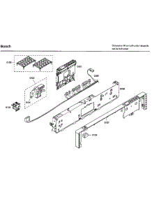 Control Panel parts for Bosch Dishwasher SHX46L15UC/52 from AppliancePartsPros.com