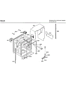 Frame parts for Bosch Dishwasher SHX46L15UC/52 from AppliancePartsPros.com