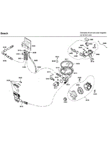 Pump parts for Bosch Dishwasher SHX46L15UC/52 from AppliancePartsPros.com