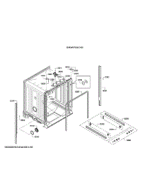 Tub / Trim parts for Bosch Dishwasher SHX4AP05UC/05 from AppliancePartsPros.com