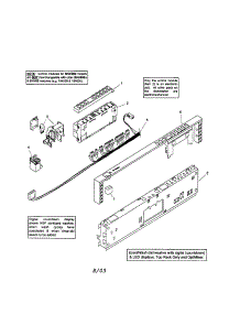 Fascia Panel parts for Bosch Dishwasher SHX56B02UC/14 (FD8211) from AppliancePartsPros.com