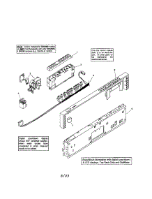 Fascia Panel parts for Bosch Dishwasher SHX56B05UC/14 (FD8211) from AppliancePartsPros.com