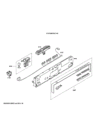 Fascia Panel / Display Module parts for Bosch Dishwasher SHX68M09UC/46 from AppliancePartsPros.com
