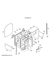 Tub / Trim parts for Bosch Dishwasher SHX68M09UC/46 from AppliancePartsPros.com
