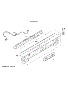Facia Panel / Operating Module parts for Bosch Dishwasher SHX68T52UC/07 from AppliancePartsPros.com