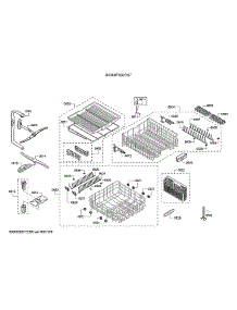 Spray Arms / Racks / Cutlery Basket parts for Bosch Dishwasher SHX68T52UC/07 from AppliancePartsPros.com