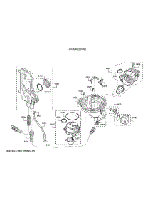 Water Inlet System / Heat Pump / Drain Pump parts for Bosch Dishwasher SHX68TL5UC/02 from AppliancePartsPros.com