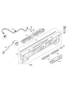 Facia Panel / Controller Unit parts for Bosch Dishwasher SHX863WD5N/01 from AppliancePartsPros.com