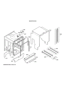 Tub / Trim parts for Bosch Dishwasher SHX878WD5N/01 from AppliancePartsPros.com