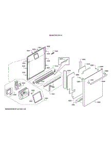 Door / Dispenser parts for Bosch Dishwasher SHX878WD5N/10 from AppliancePartsPros.com