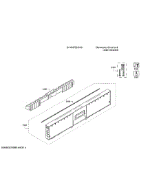 Facia Panel / Operating Module parts for Bosch Dishwasher SHX88PZ65N/01 from AppliancePartsPros.com