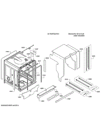 Tub / Trim parts for Bosch Dishwasher SHX88PZ65N/01 from AppliancePartsPros.com
