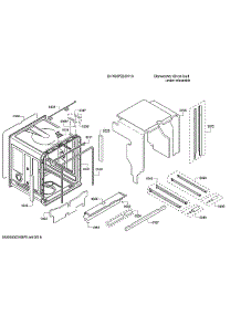 Tub / Trim parts for Bosch Dishwasher SHX88PZ65N/18 from AppliancePartsPros.com