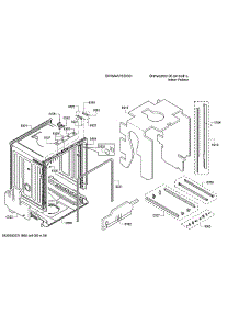 Tub / Trim parts for Bosch Dishwasher SHXM4AY55N/01 from AppliancePartsPros.com