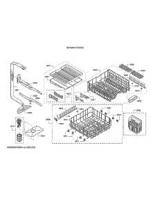 Spray Arm / Racks parts for Bosch Dishwasher SHXM4AY55N/25 from AppliancePartsPros.com