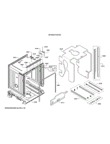 Tub / Trim parts for Bosch Dishwasher SHXM4AY55N/26 from AppliancePartsPros.com