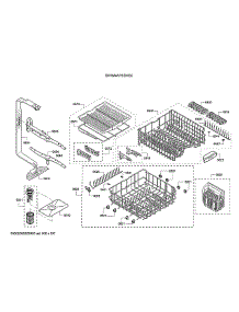 Spray Arms / Racks parts for Bosch Dishwasher SHXM4AY55N/26 from AppliancePartsPros.com