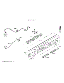 Operating Module / Facia Panel parts for Bosch Dishwasher SHXM4AY55N/27 from AppliancePartsPros.com