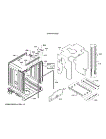 Tub / Trim parts for Bosch Dishwasher SHXM4AY55N/27 from AppliancePartsPros.com
