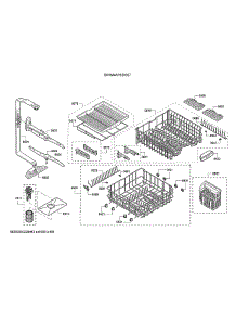 Spray Arms / Racks parts for Bosch Dishwasher SHXM4AY55N/27 from AppliancePartsPros.com