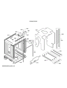 Tub / Trim parts for Bosch Dishwasher SHXM4AY55N/28 from AppliancePartsPros.com